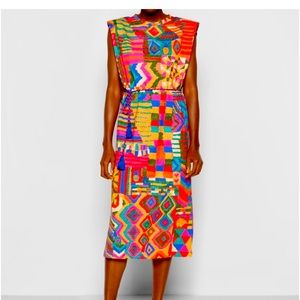 Farm Rio brand summer patches shirt dress